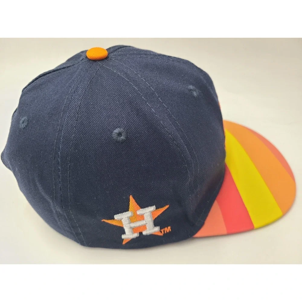 Youth Houston Astros Buddies Club BBVA Snapback‎ Hat Cap Boys MLB Baseball Blue